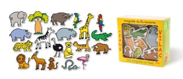 VIL8012 - 20 Wooden Magnets The Savannah - 1