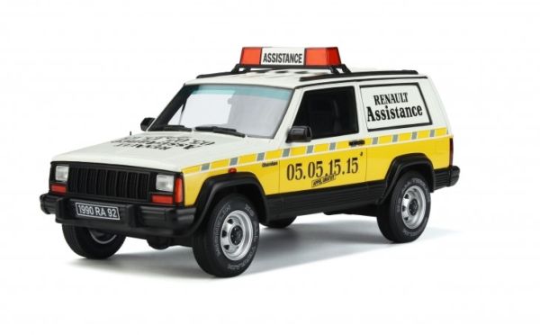 OT939 - JEEP CHEROKEE RENAULT ASSISTANCE 1989 yellow - 1