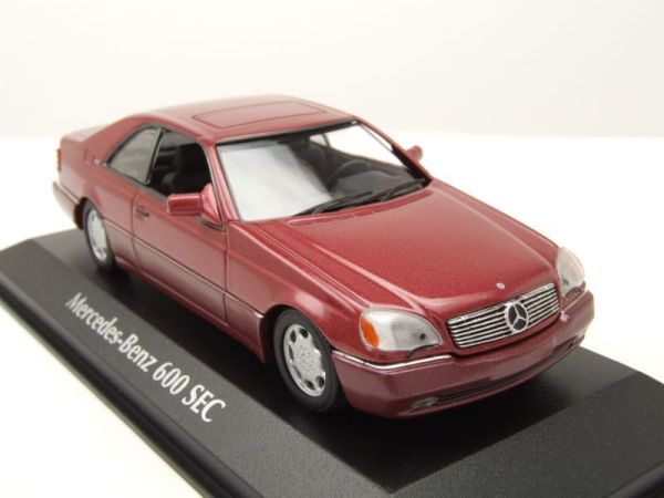 MXC940032601 - MERCEDES 600 SEC 1992 Red metallic - 1