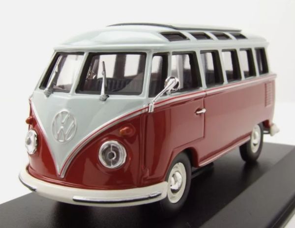 MXC940052301 - 1961 VOLKSWAGEN Type 1 Samba Bus grey and red - 1