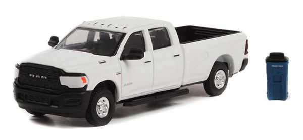 GREEN97130-F - DODGE Ram 2500 Tradesman 2021 with dustbin from the series THE HOBBY SHOP in blister pack - 1