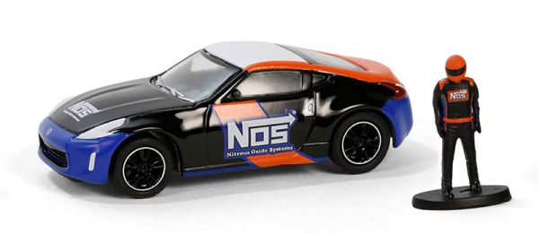 GREEN97160-F - NISSAN 370Z 2020 Black with driver from THE HOBBY SHOP series in blister pack - 1