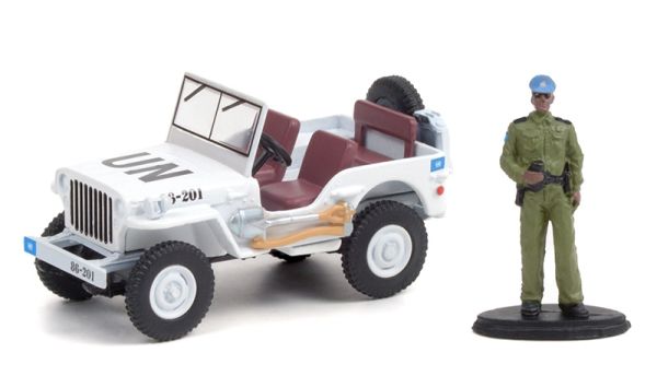 GREEN97110-A - JEEP WILLYS with security guard in blister - 1