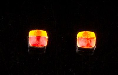 PMAA-213 - Red and orange bi-colour lights with black block x2 - 1