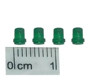 GF-ACC-09 - 4 small green marker lights - height 3.5mm, diameter 2.5mm - 1