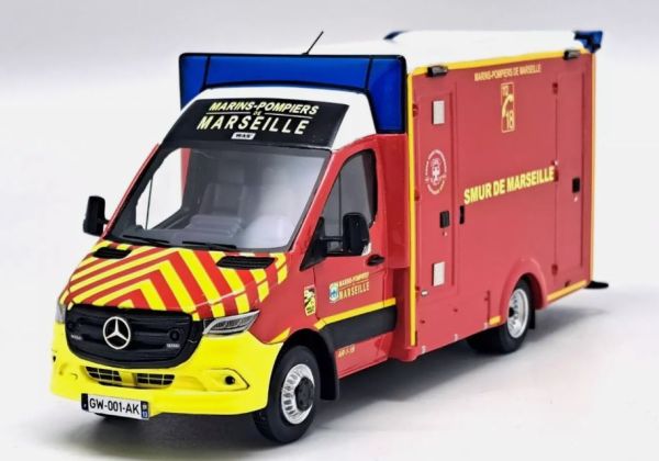 ALERTE0169 - MERCEDES-BENZ Sprinter WAS VSAV Marseille firefighter - Limited to 300 copies. - 1