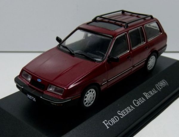 MAGARGAQV24 - FORD Sierra GHIA rural 1988 burgundy with booklet - 1