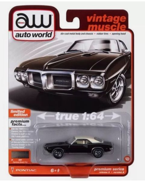 AW64402A-F - PONTIAC Firebird 1969 Brown - Blister Pack - 1