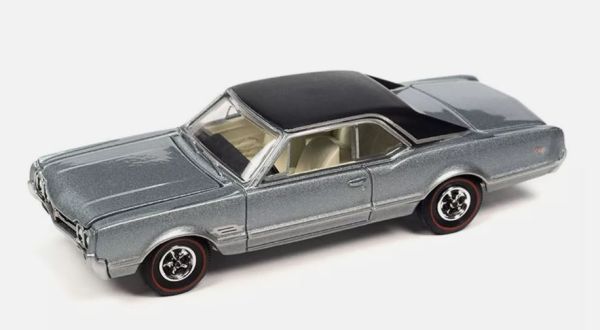 AW64402B-E - OLDSMOBILE 442 1966 Silver - Blister Pack - 1