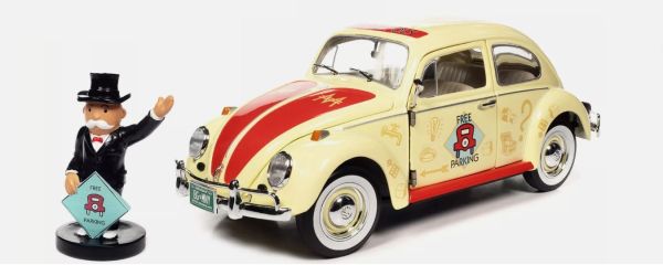 AWSS141 - VOLKSWAGEN Beetle 1963 MONOPOLY - Free Parking with figurine - 1