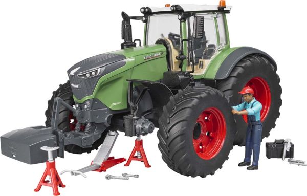 BRU4041 - FENDT 1050 Vario with garage equipment and man BRUDER toys - 1