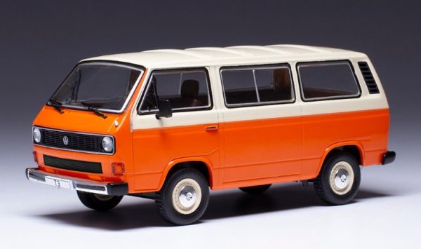 IXOCLC501N.22 - 1981 VOLKSWAGEN Type 2 T3 Caravelle orange and white - 1