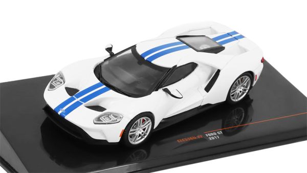 IXOCLC536N - FORD GT 2017 White and blue - 1