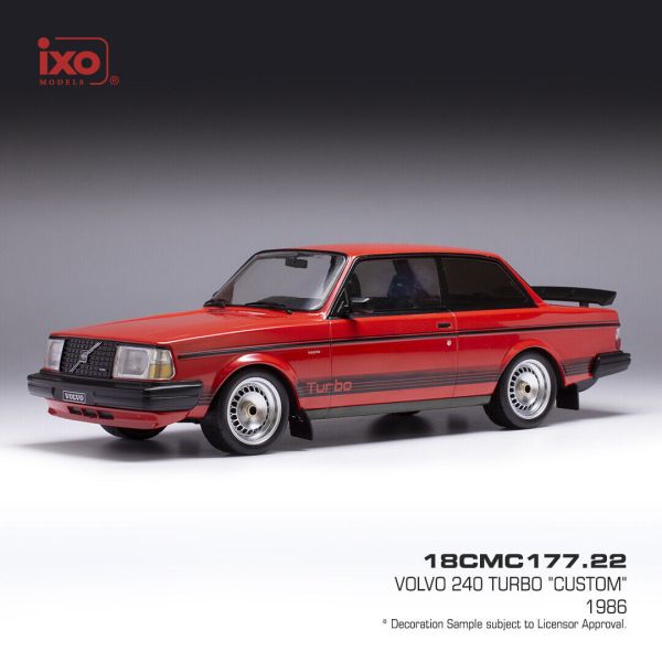 IXO18CMC177.22 - 1987 VOLVO 240 Turbo custom red - 1