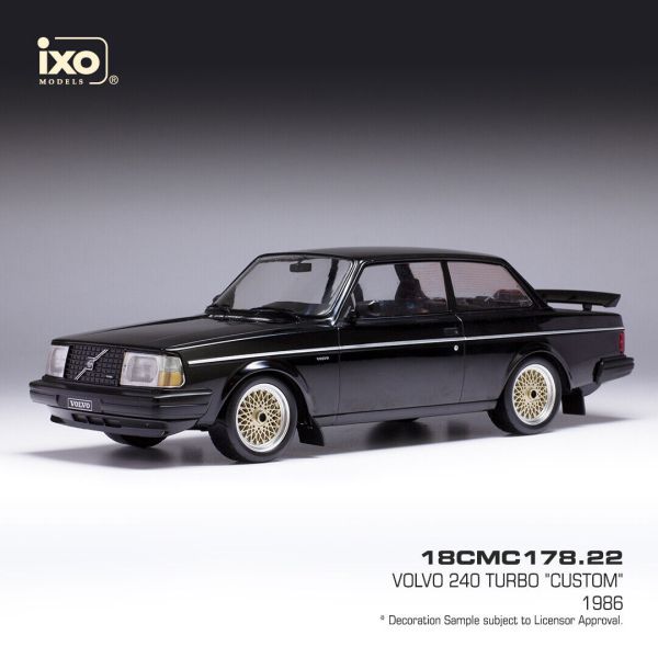 IXO18CMC178.22 - VOLVO 240 Turbo custom 1986 black - 1