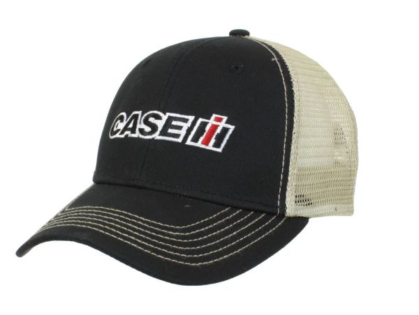 CNH11404 - CASE IH Black cap with beige mesh back - 1