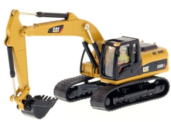 DCM85262 - Excavator CATERPILLAR CAT 320D with driver and metal box - 1