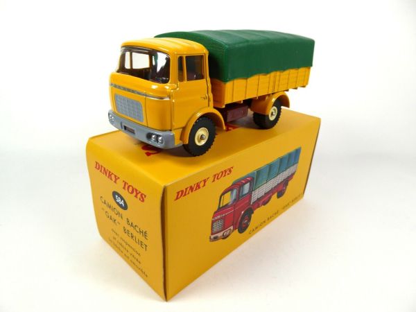 DIN584 - BERLIET GAK 4x2 yellow and green tarpaulin carrier – ATLAS Edition - 1