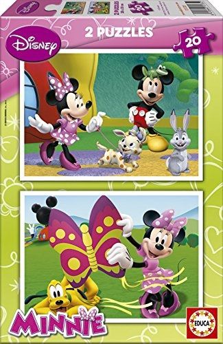 EDU15135 - 2 puzzles 20 pieces DISNEY- Minnie - 1