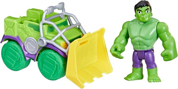 HASF7457 - MARVEL Spidey and friends vehicle - Hulk with action figure - 1