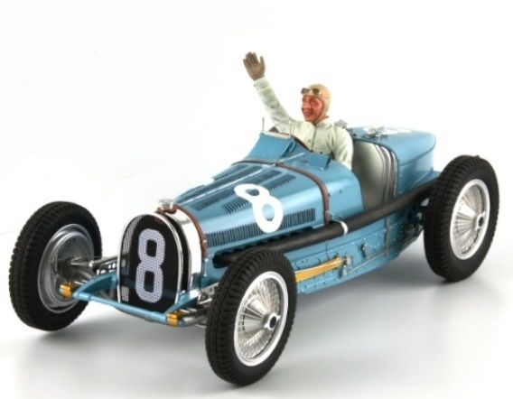 FLM-118002/8M - BUGATTI Type 59 #8 Monaco Grand prix 1934 Blue - 1