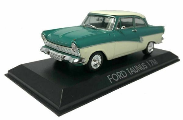 MAGLCFORDTAUNUS - FORD Taunus 1957 2 doors green and white sold in blister - 1