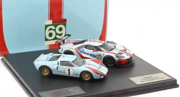 IXO-SP-FGT-43001-SET - FORD GT #69 2019 and FORD GT40 #1 1966 at the 24h of Le Mans - 1