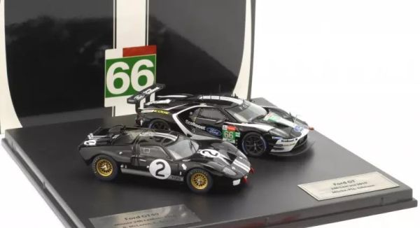 IXO-SP-FGT-43002-SET - FORD GT #66 2019 and FORD GT40 #2 1966 at the 24h of Le Mans - 1