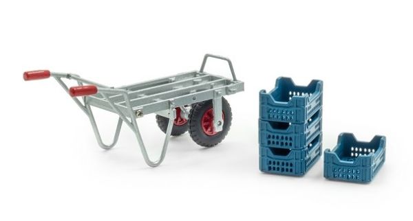 UH6391 - Wheelbarrow with 4 crates - 1