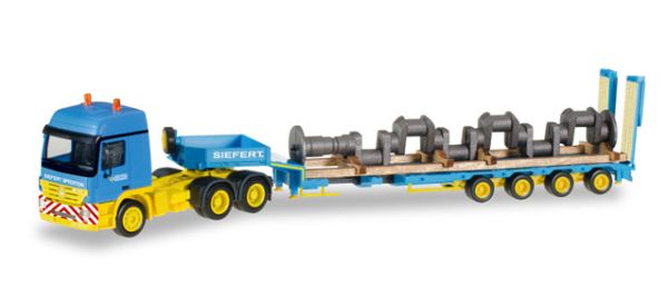 HER306973 - MERCEDES Actros S SZ 6x4 with low boy semitrailer 4 axles - 1