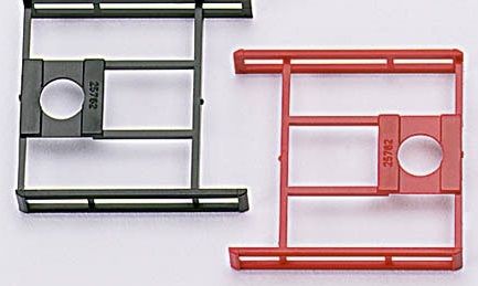 HER051200 - Underride protection for silo trailer 52 m³, 6 pieces 3 red and 3 black - 1