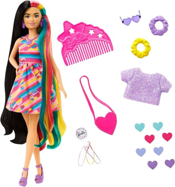 MATHCM90 - Barbie Totally Hair- Multicoloured hair with accessories - 1