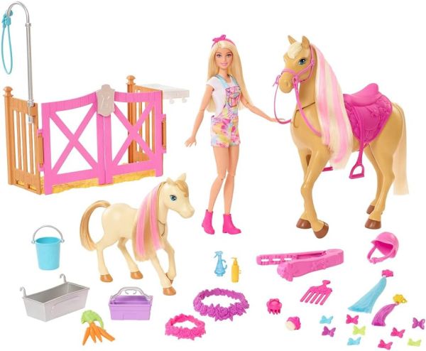 MATHGB58 - Horse grooming set with Barbie - 1