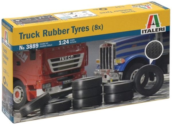 ITA3889 - 8 truck rubber tyres ITALERI - 1