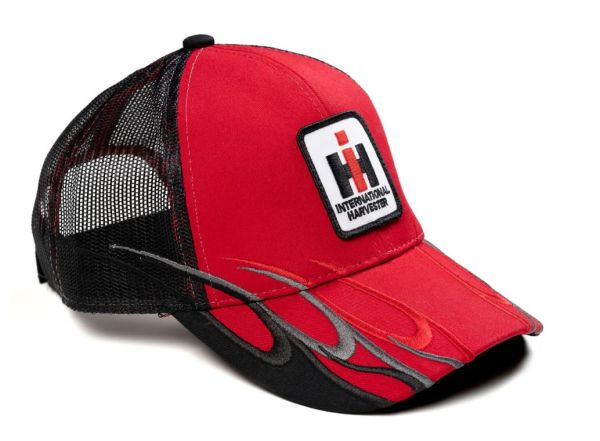 IHRFL - INTERNATIONAL red cap with flame and black mesh back - 1