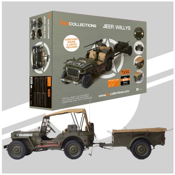 IXC.JPW.FK - JEEP Willys with military accessory - FULL KIT 870 pieces - 1