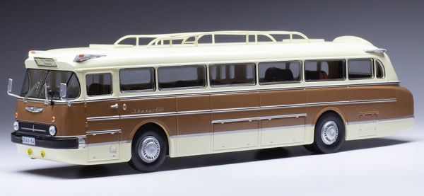 IXOBUS032LQ - IKARUS 66 1972 brown and beige bus - 1