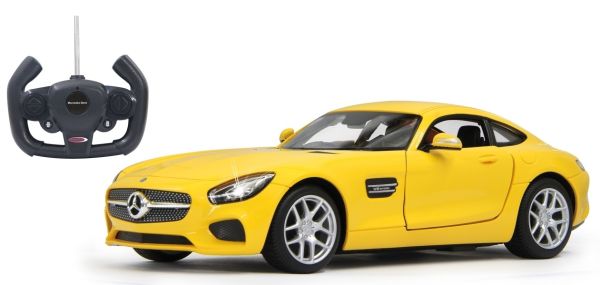 JAM405071 - MERCEDES BENZ AMG GT 1 yellow radio controlled - 1