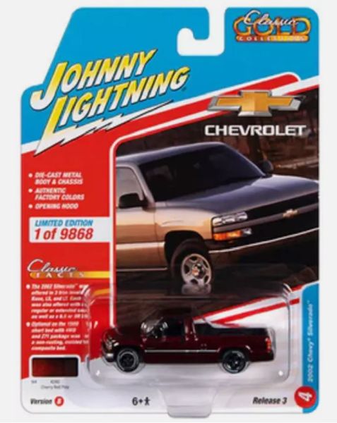 JLCG030B-D - CHEVROLET Silverado 2002 burgundy from the CLASSIC GOLD series in blister pack - 1