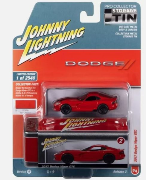 JLCT012-C - DODGE Viper GTC 2017 Red from the COLLECTOR TINS series in blister pack - 1