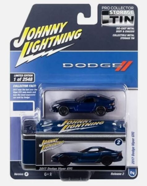 JLCT012-D - DODGE Viper GTC 2017 Blue from the COLLECTOR TINS series in blister pack - 1