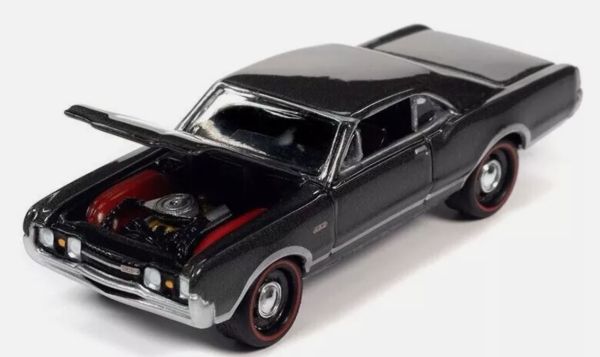 JLMC031B-C - OLDSMOBILE 442 W-30 1967 grey from the MUSCLE CARS 2022 series, blister-packed - 1