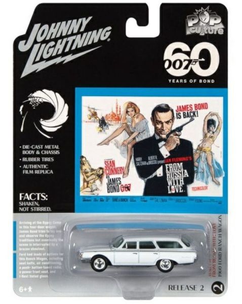 JLPC007-B - FORD Ranch Wagon 1960 white - JAMES BOND 007 - from the POP CULTURE 2022 series in blister pack - 1