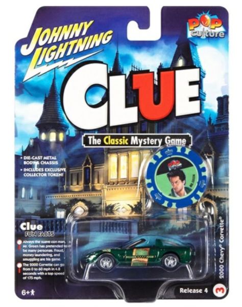 JLPC009-C - CHEVROLET Corvette 2000 green - CLUE - from the POP CULTURE 2022 series in blister pack - 1