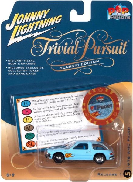 JLPC011-E - AMC Pacer 1976 blue - TRIVIAL PURSUIT - from the POP CULTURE 2023 series in blister pack - 1