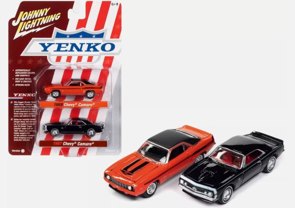 JLPK019B-1 - CHEVROLET Camaro 1969 orange and CHEVROLET Camaro 1967 Black - YENKO - from TWIN PACK series B in blister pack - 1