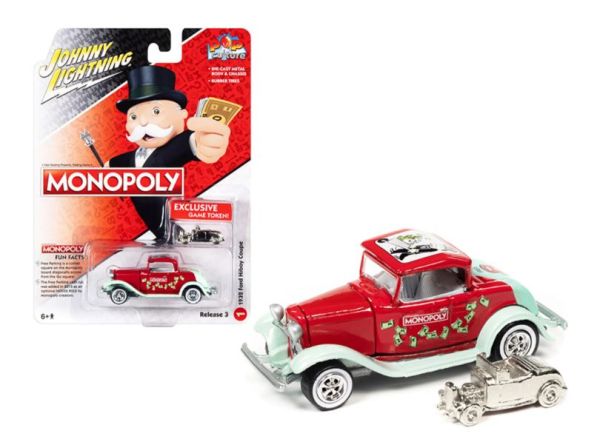 JLSP213 - FORD HI-BOY Coupé 1932 red - MONOPOLY in blister pack - 1