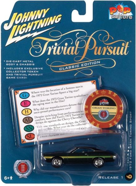 JLSP239 - FORD Gran Torino 1972 green - TRIVIAL PURSUIT in blister pack - 1