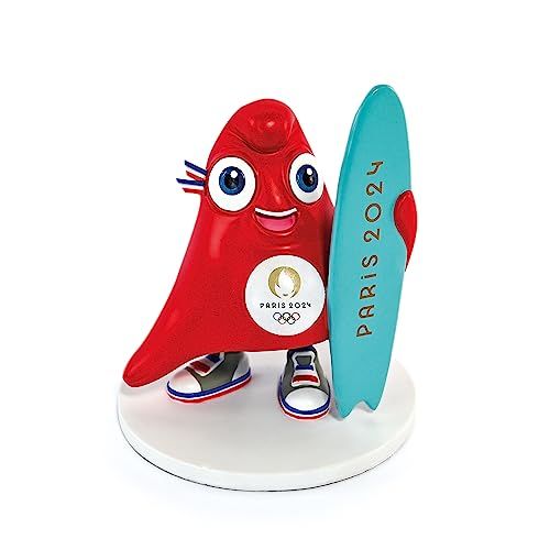 JO2509 - Official figurine of the Paris 2024 Olympic Games - with surfboard - 14.5 cm - 1