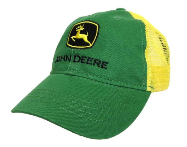 JSH370GT - JOHN DEERE green child cap with mesh back - 1